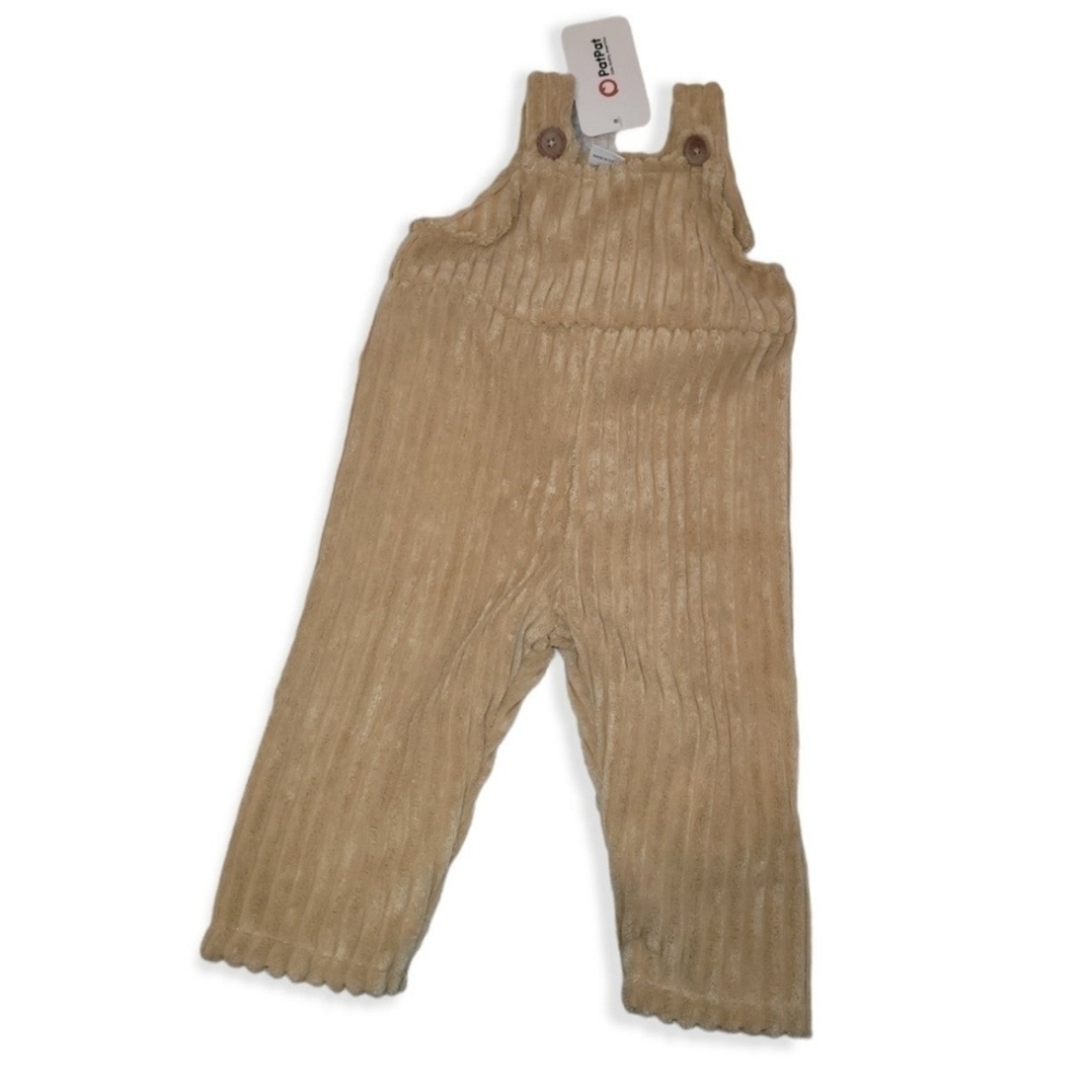 Nwt PatPat Tan Overalls 6-9 Months